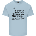 Guitar for My Wife Best Swap Ever Guitarist Mens Cotton T-Shirt Tee Top Light Blue