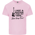 Guitar for My Wife Best Swap Ever Guitarist Mens Cotton T-Shirt Tee Top Light Pink