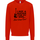 Guitar for My Wife Best Swap Ever Guitarist Mens Sweatshirt Jumper Bright Red