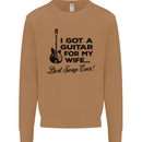 Guitar for My Wife Best Swap Ever Guitarist Mens Sweatshirt Jumper Caramel Latte