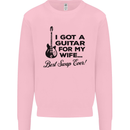 Guitar for My Wife Best Swap Ever Guitarist Mens Sweatshirt Jumper Light Pink