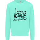 Guitar for My Wife Best Swap Ever Guitarist Mens Sweatshirt Jumper Peppermint