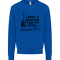 Guitar for My Wife Best Swap Ever Guitarist Mens Sweatshirt Jumper Royal Blue