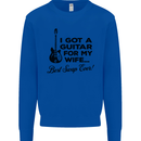 Guitar for My Wife Best Swap Ever Guitarist Mens Sweatshirt Jumper Royal Blue
