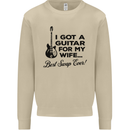 Guitar for My Wife Best Swap Ever Guitarist Mens Sweatshirt Jumper Sand