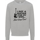 Guitar for My Wife Best Swap Ever Guitarist Mens Sweatshirt Jumper Sports Grey