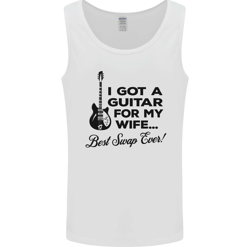 Guitar for My Wife Best Swap Ever Guitarist Mens Vest Tank Top White