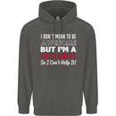 Guitarist I Don't Mean to Be Awesome Guitar Childrens Kids Hoodie Storm Grey