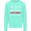 Guitarist I Don't Mean to Be Awesome Guitar Mens Sweatshirt Jumper Peppermint