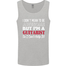 Guitarist I Don't Mean to Be Awesome Guitar Mens Vest Tank Top Sports Grey