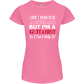 Guitarist I Don't Mean to Be Awesome Guitar Womens Petite Cut T-Shirt Azalea