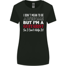 Guitarist I Don't Mean to Be Awesome Guitar Womens Wider Cut T-Shirt Black