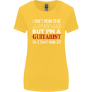 Guitarist I Don't Mean to Be Awesome Guitar Womens Wider Cut T-Shirt Yellow