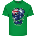 Gym Australian Flag Muscles Australia Mens Cotton T-Shirt Tee Top Irish Green
