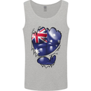 Gym Australian Flag Muscles Australia Mens Vest Tank Top Sports Grey