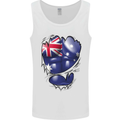 Gym Australian Flag Muscles Australia Mens Vest Tank Top White