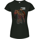 Gym Awaken Your Muscle Training Top Demon Womens Petite Cut T-Shirt Black