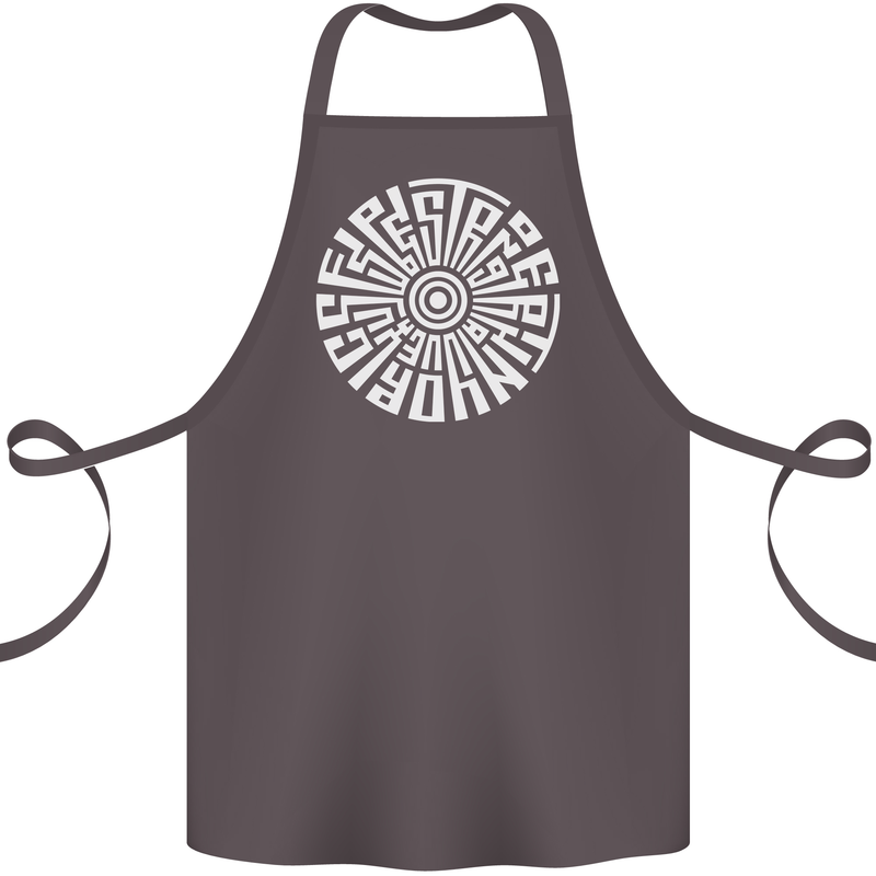 Gym Be Stronger Than Your Excuses Fitness Cotton Apron 100% Organic Dark Grey