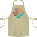 Gym Be Stronger Than Your Excuses Fitness Cotton Apron 100% Organic Khaki