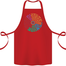 Gym Be Stronger Than Your Excuses Fitness Cotton Apron 100% Organic Red