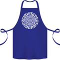 Gym Be Stronger Than Your Excuses Fitness Cotton Apron 100% Organic Royal Blue