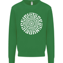 Gym Be Stronger Than Your Excuses Fitness Kids Sweatshirt Jumper Irish Green