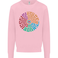 Gym Be Stronger Than Your Excuses Fitness Kids Sweatshirt Jumper Light Pink