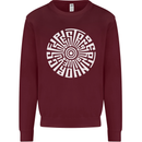 Gym Be Stronger Than Your Excuses Fitness Kids Sweatshirt Jumper Maroon