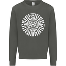Gym Be Stronger Than Your Excuses Fitness Kids Sweatshirt Jumper Storm Grey
