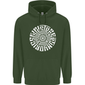 Gym Be Stronger Than Your Excuses Fitness Mens 80% Cotton Hoodie Forest Green