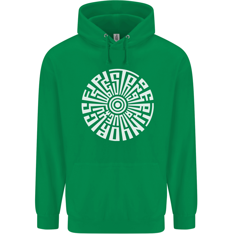 Gym Be Stronger Than Your Excuses Fitness Mens 80% Cotton Hoodie Irish Green