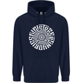 Gym Be Stronger Than Your Excuses Fitness Mens 80% Cotton Hoodie Navy Blue