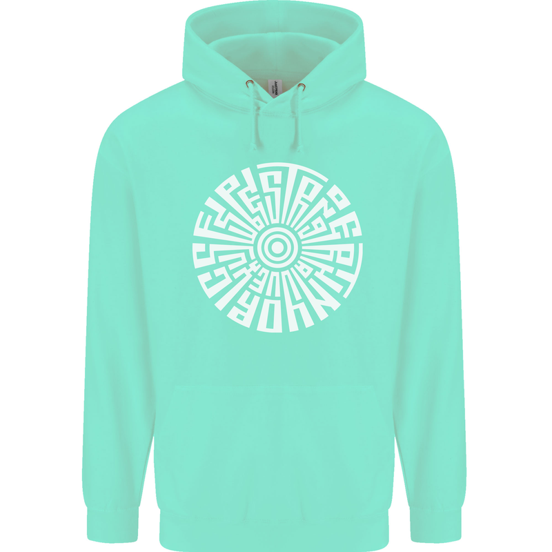 Gym Be Stronger Than Your Excuses Fitness Mens 80% Cotton Hoodie Peppermint