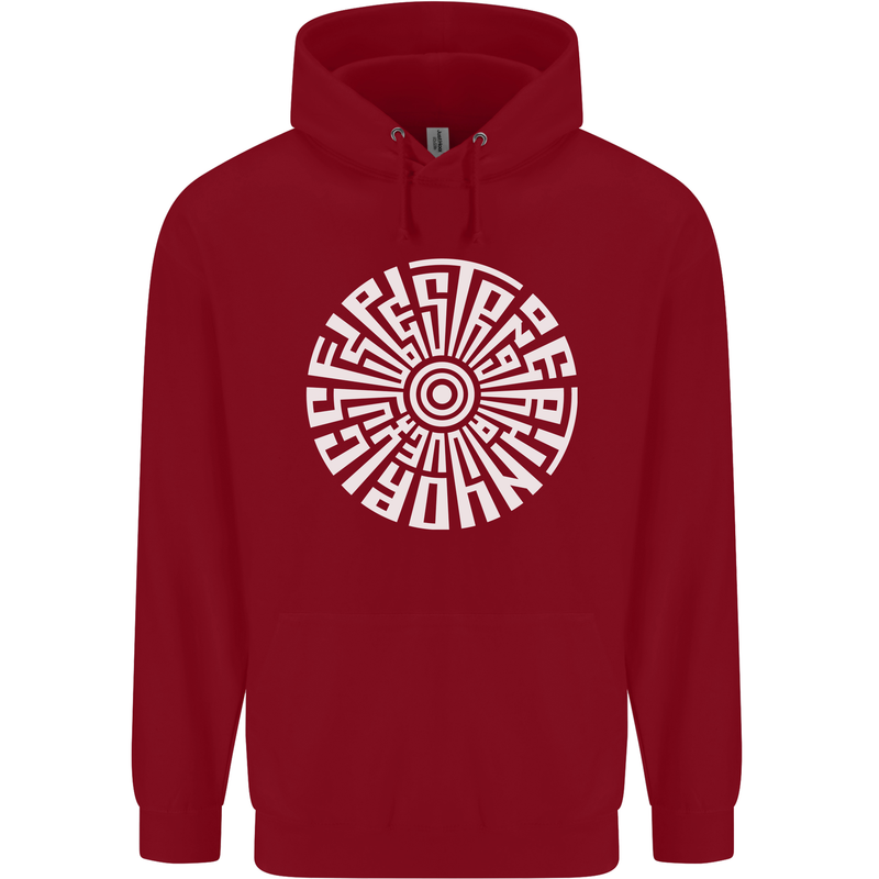 Gym Be Stronger Than Your Excuses Fitness Mens 80% Cotton Hoodie Red