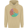 Gym Be Stronger Than Your Excuses Fitness Mens 80% Cotton Hoodie Sand