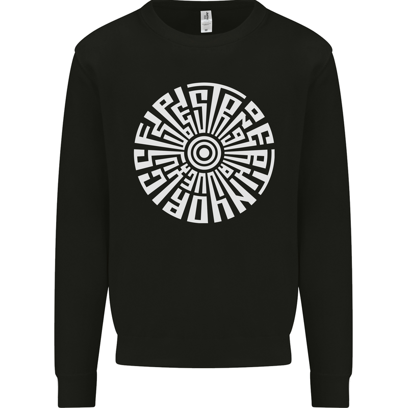 Gym Be Stronger Than Your Excuses Fitness Mens Sweatshirt Jumper Black