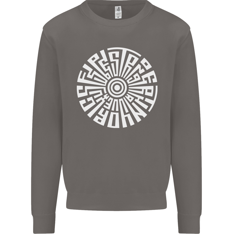 Gym Be Stronger Than Your Excuses Fitness Mens Sweatshirt Jumper Charcoal
