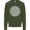 Gym Be Stronger Than Your Excuses Fitness Mens Sweatshirt Jumper Forest Green