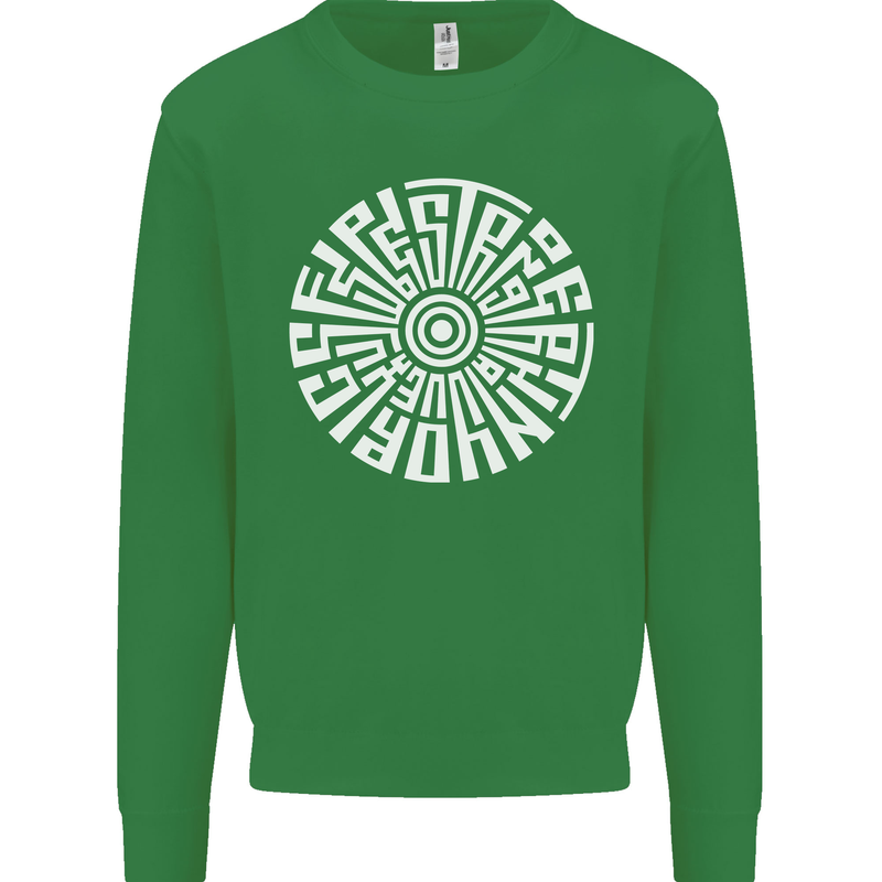 Gym Be Stronger Than Your Excuses Fitness Mens Sweatshirt Jumper Irish Green