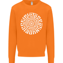 Gym Be Stronger Than Your Excuses Fitness Mens Sweatshirt Jumper Orange
