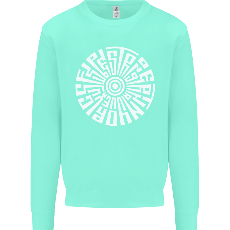 Gym Be Stronger Than Your Excuses Fitness Mens Sweatshirt Jumper Peppermint