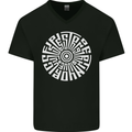 Gym Be Stronger Than Your Excuses Fitness Mens V-Neck Cotton T-Shirt Black