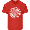 Gym Be Stronger Than Your Excuses Fitness Mens V-Neck Cotton T-Shirt Red