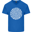 Gym Be Stronger Than Your Excuses Fitness Mens V-Neck Cotton T-Shirt Royal Blue