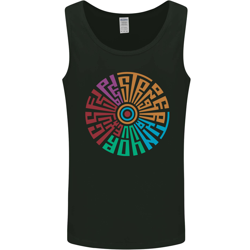 Gym Be Stronger Than Your Excuses Fitness Mens Vest Tank Top Black