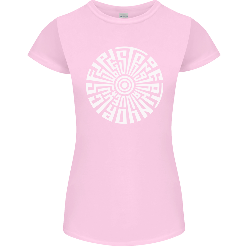 Gym Be Stronger Than Your Excuses Fitness Womens Petite Cut T-Shirt Light Pink