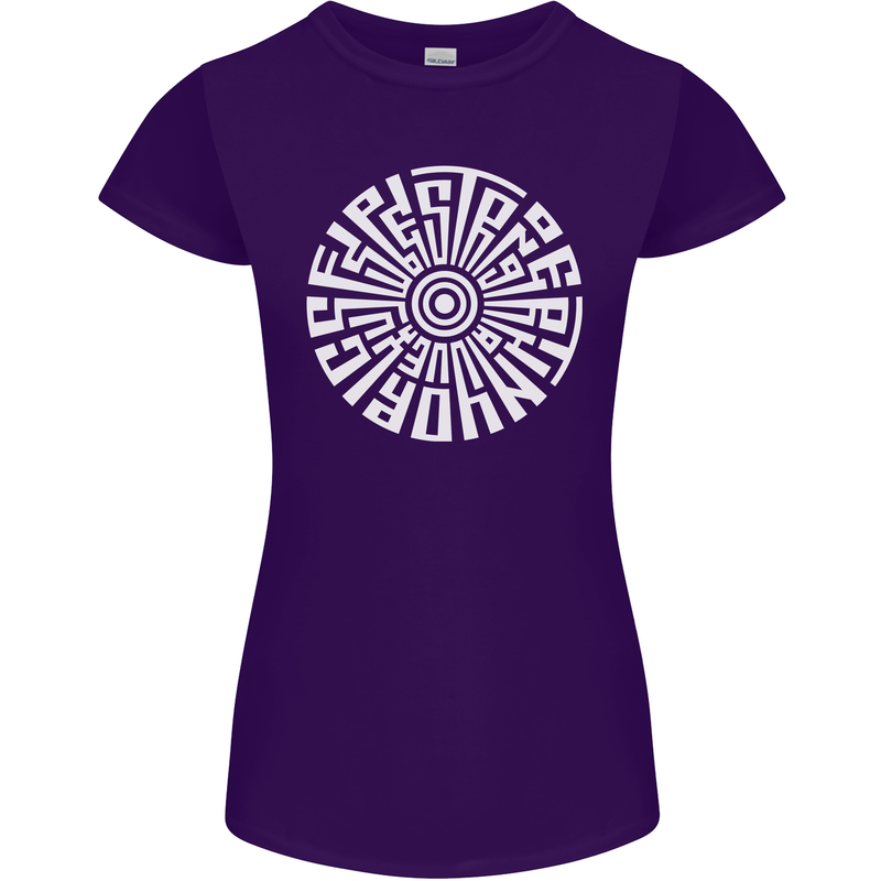 Gym Be Stronger Than Your Excuses Fitness Womens Petite Cut T-Shirt Purple