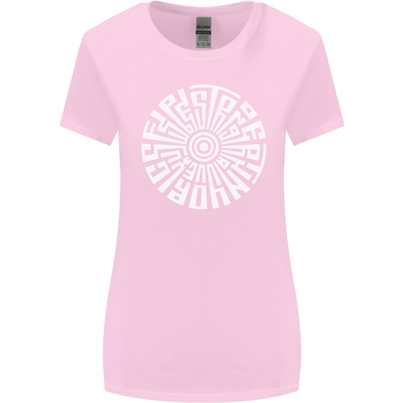 Gym Be Stronger Than Your Excuses Fitness Womens Wider Cut T-Shirt Light Pink
