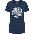 Gym Be Stronger Than Your Excuses Fitness Womens Wider Cut T-Shirt Navy Blue