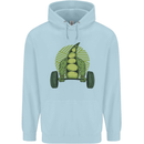 Gym Bean Bodybuilding Gym Training Childrens Kids Hoodie Light Blue